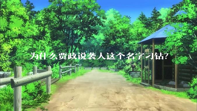 为什么贾政说袭人这个名字刁钻？