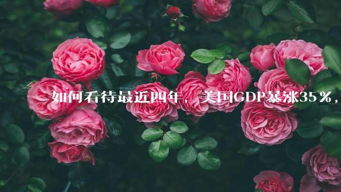 如何看待最近四年，美国GDP暴涨35%，比发展中国家涨得还猛?